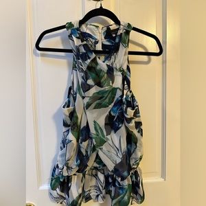 Halter style, floral top